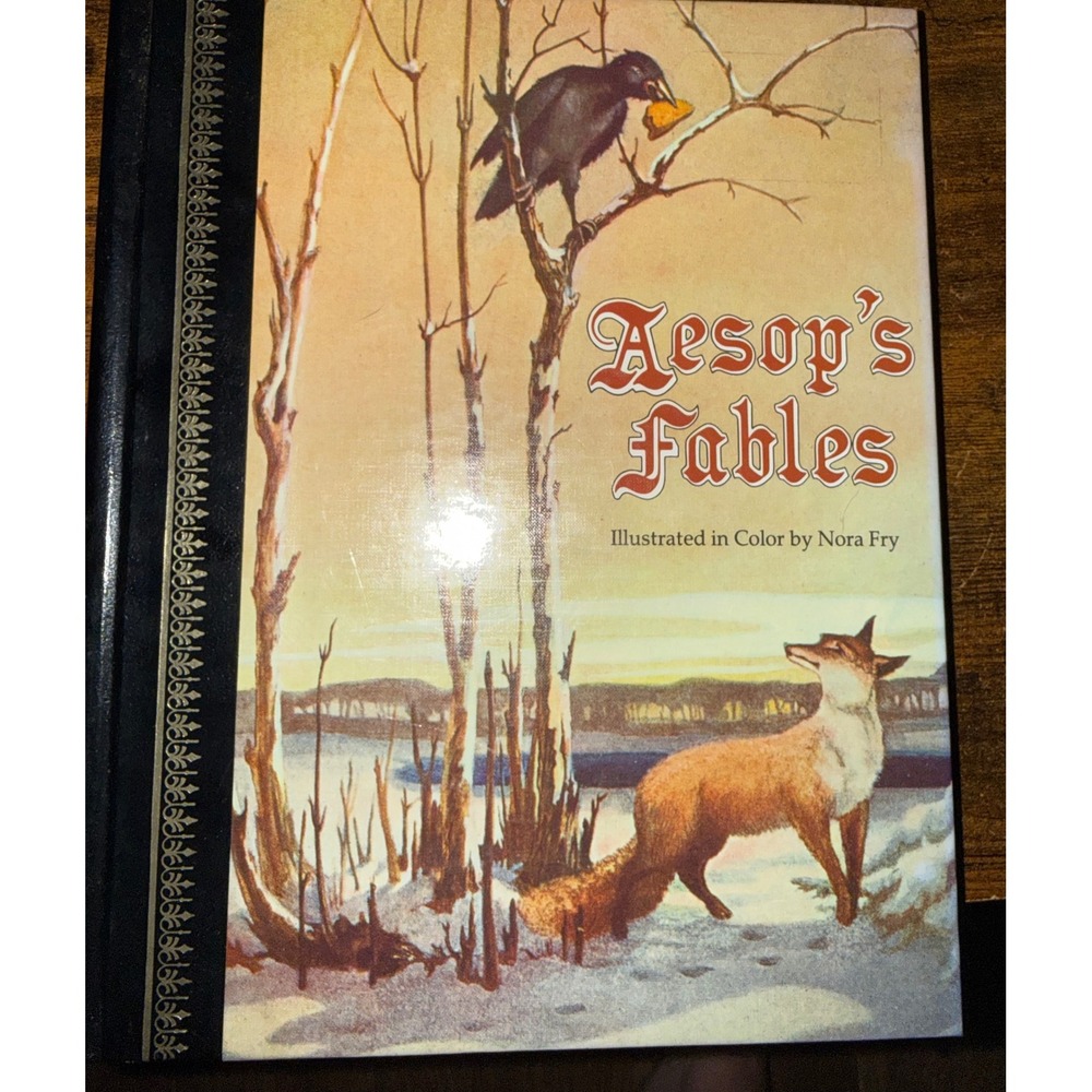 Aesop's Fables Hardcover 1989 Children's Classics Nora Fry Illustrated Book
